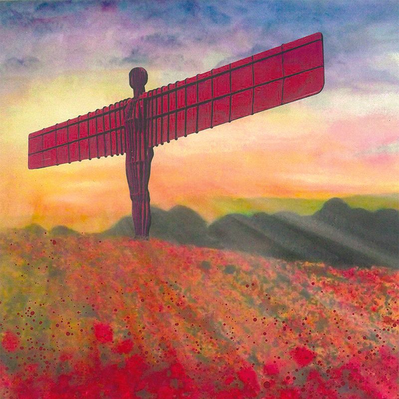 The-Angel-of-The-North-Canvas-Print-By-Emily-Ward-Art