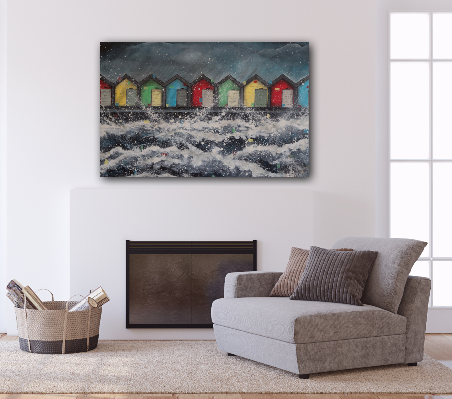 large-canvas-print-with-image-of-beach-huts