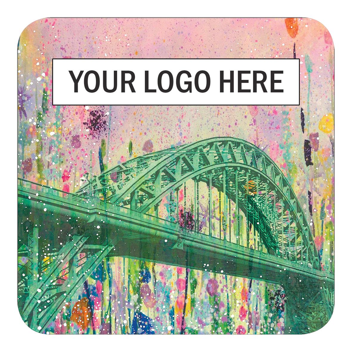Tyne Bridge, Emily Ward Art, Newcastle, Corporate Gift, Coaster, Newcastle Upon Tyne, North east