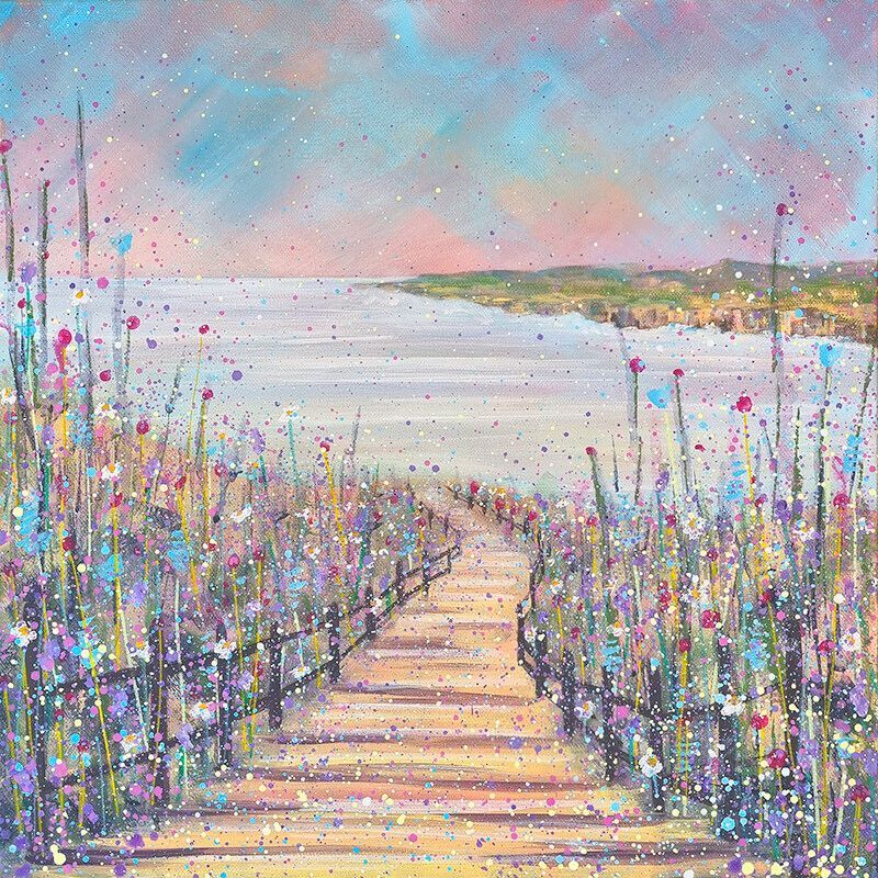 Coastal-Path-Canvas-Print-By-Emily-Ward-Art