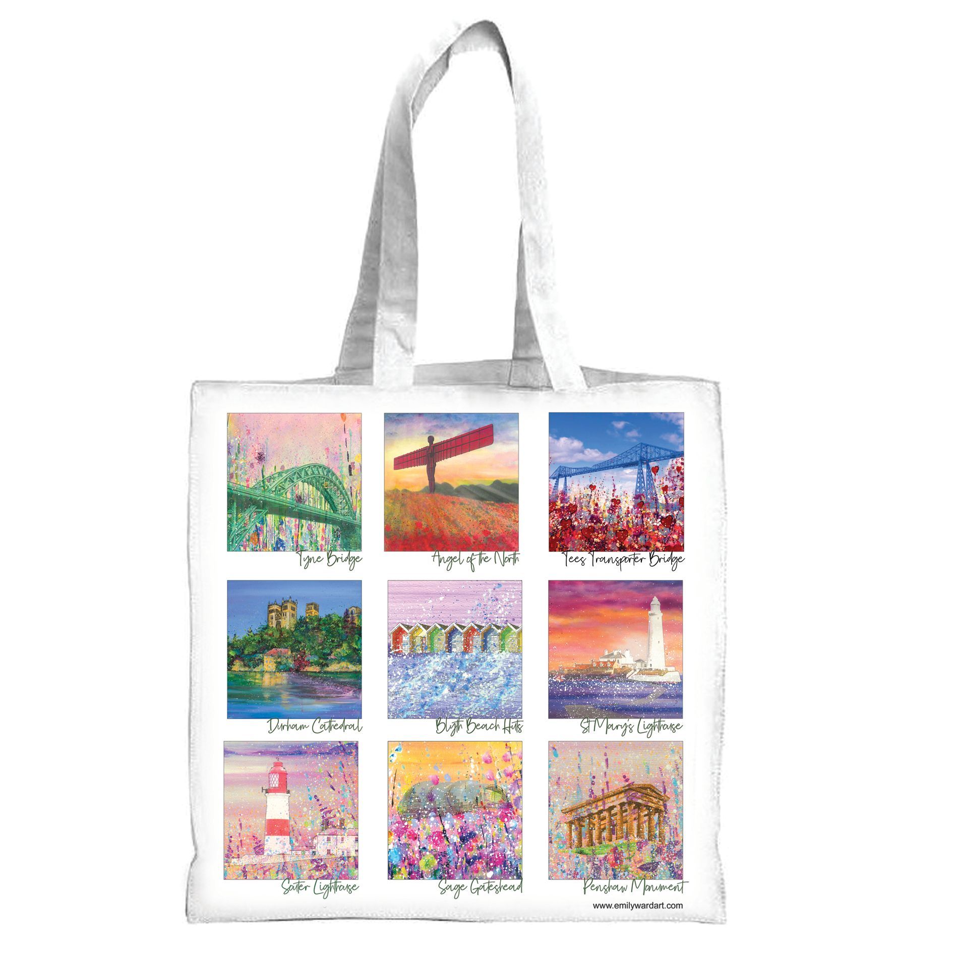 Nature Care White And Golden Canvas Tote Bag SizeDimension 43 X 34 Cms