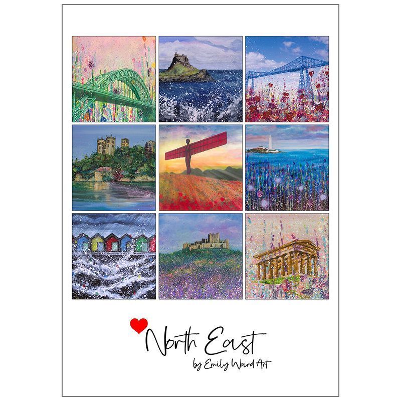 Emily Ward Art Poster of the North East