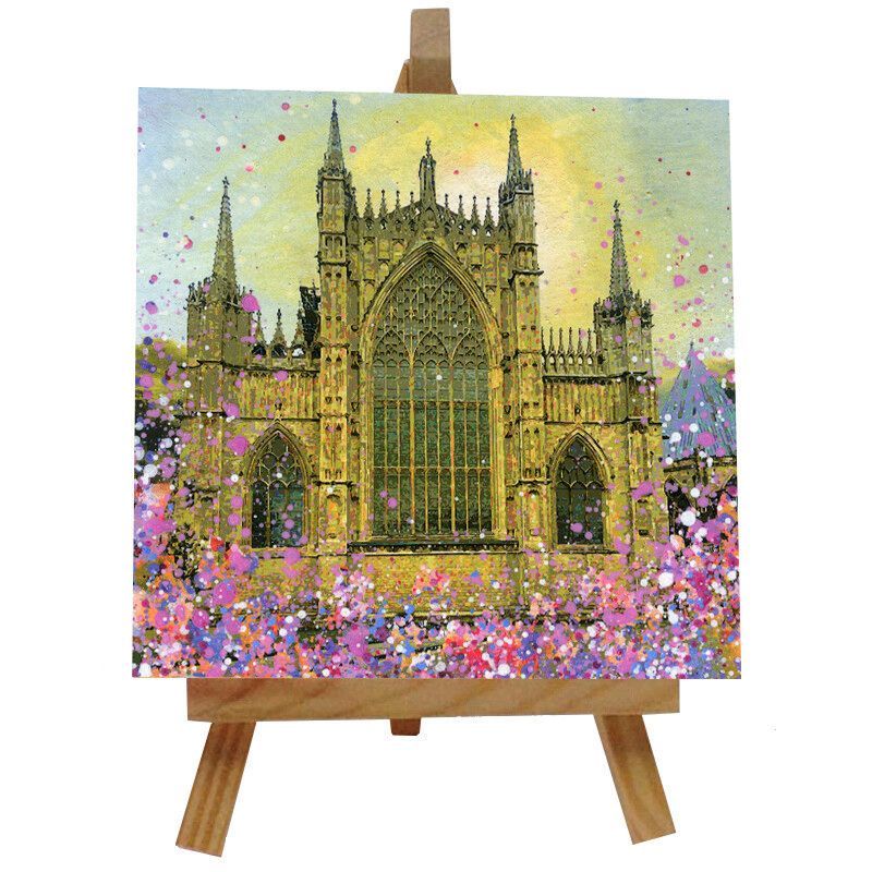 Ceramic-Tile-With-Easel-York-Minsters-East-Window