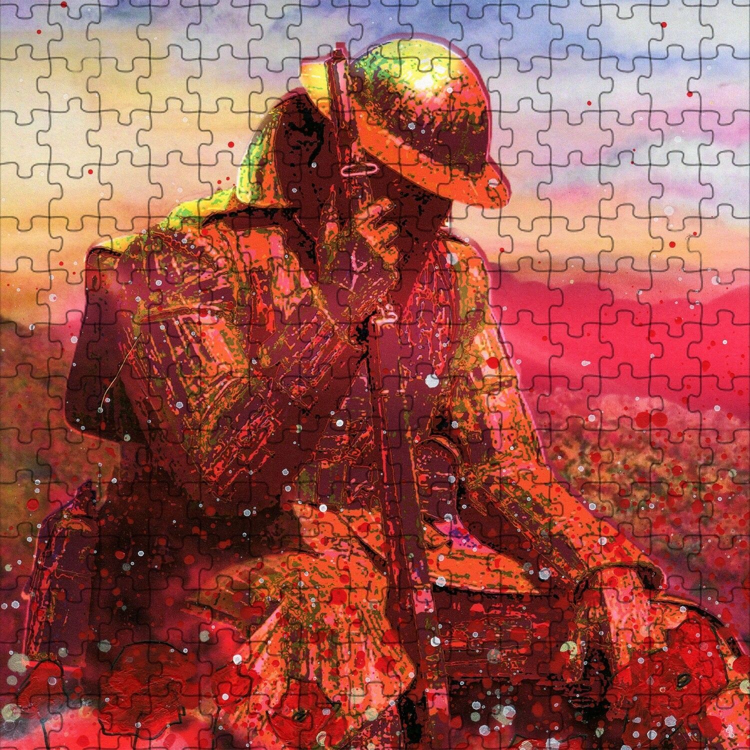 tommy statue on a jigsaw
