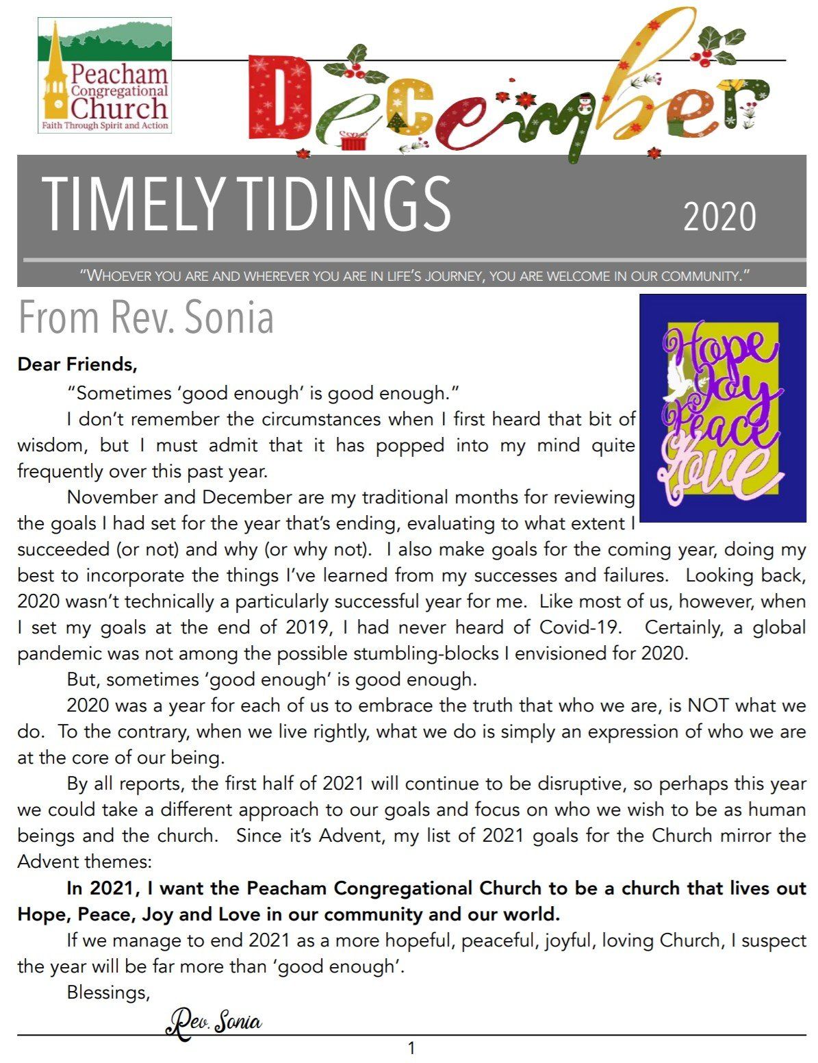 Peacham Congregational Church