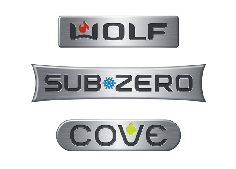 The wolf sub zero cove logo is on a white background.