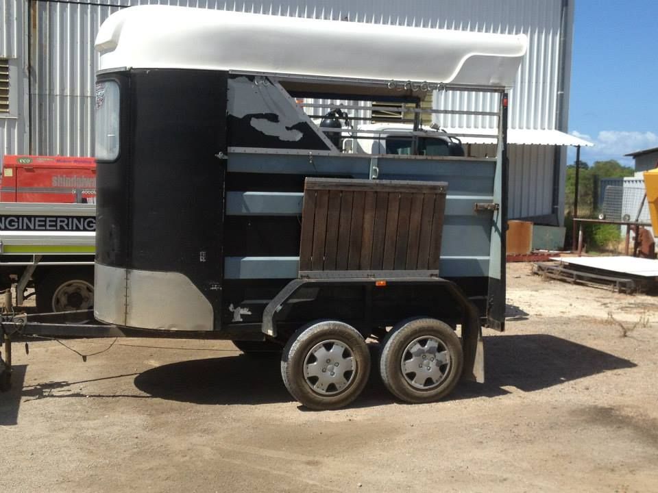 A Trailer Is Parked In Front Of A Building That Says Engineering — Kaplan Engineering Pty Ltd In Bowen, QLD