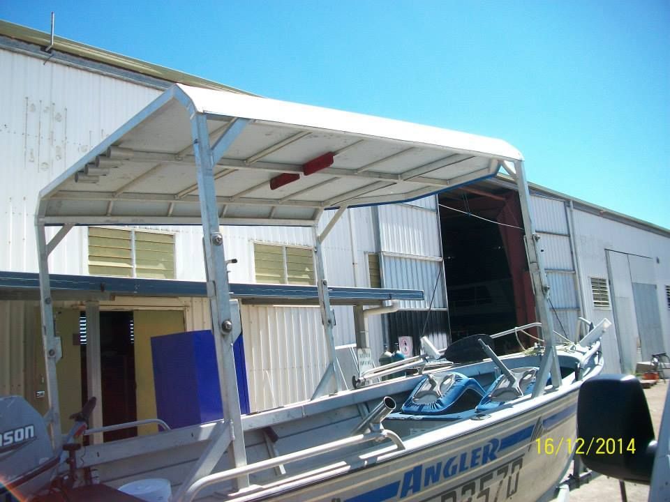 A Boat That Says Angler On The Side Of It — Kaplan Engineering Pty Ltd In Bowen, QLD