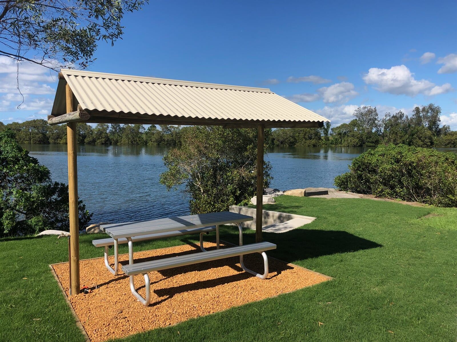 Undercover Tables — Caravan Park in Woombah, NSW