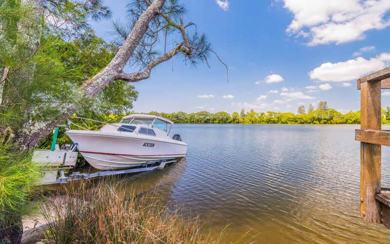 Boat Docking — Caravan Park in Woombah, NSW