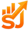 A stylized orange logo featuring the letters "SJ" integrated with a rising bar graph and an upward-pointing arrow.