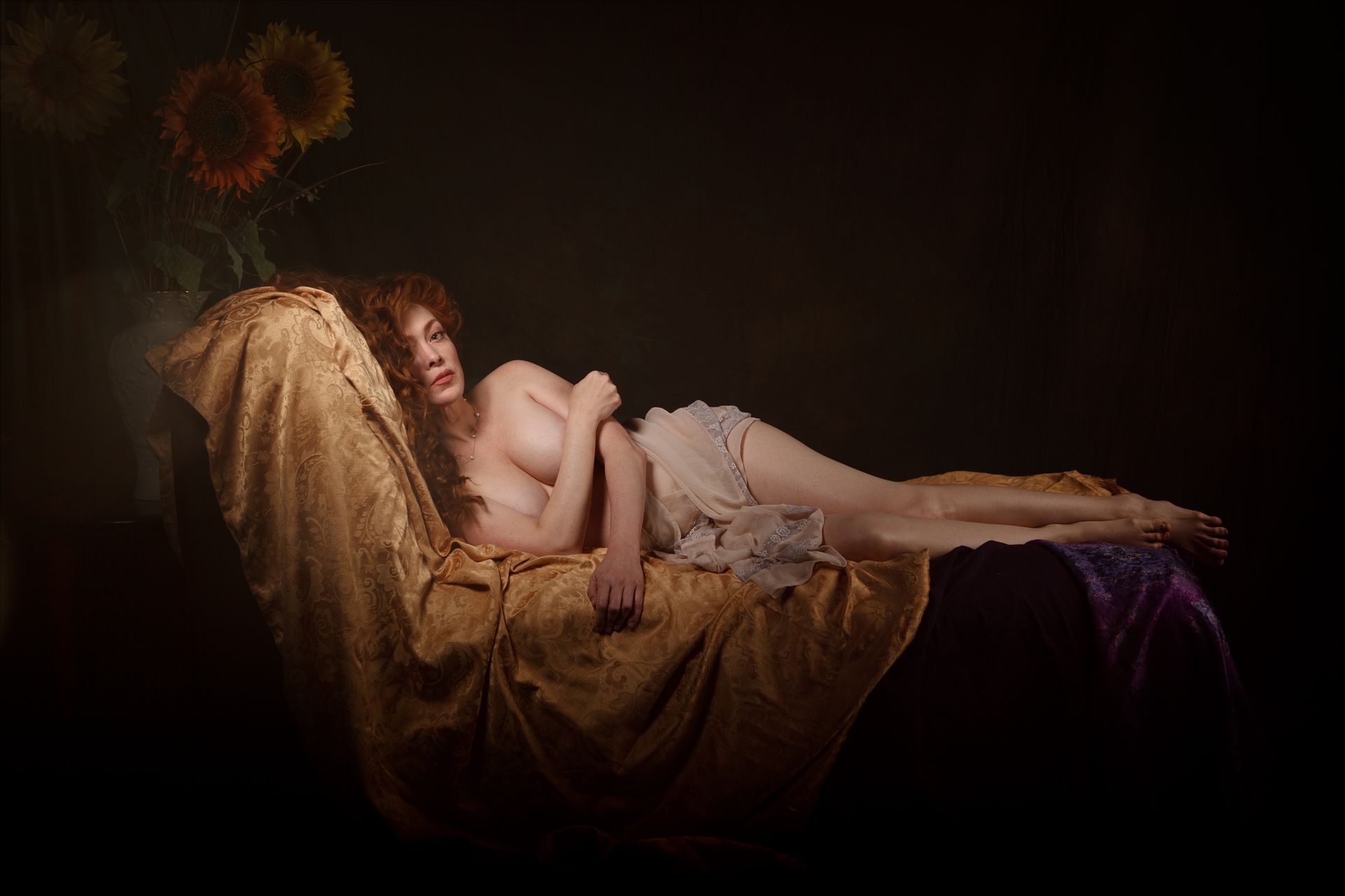 Fine art, Woman in repose, Painterly, Old Masters