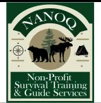 A logo for nanoq non profit survival training and guide services