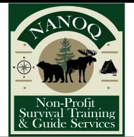 A logo for nanoq non profit survival training and guide services