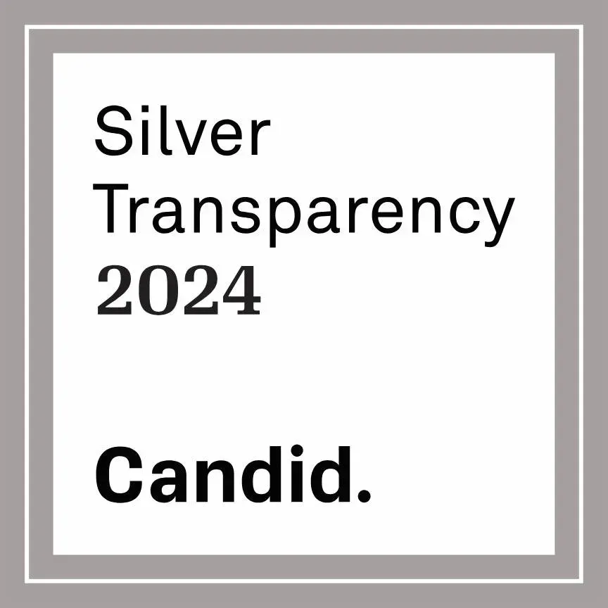 A logo for silver transparency 2024 by candid.