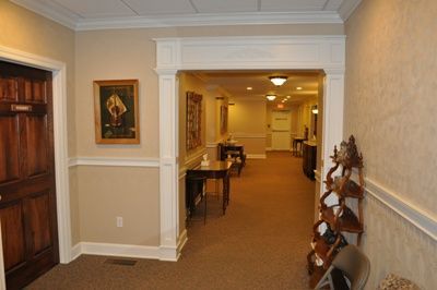 Hallway at High Funeral Home in McMinnville, TN.