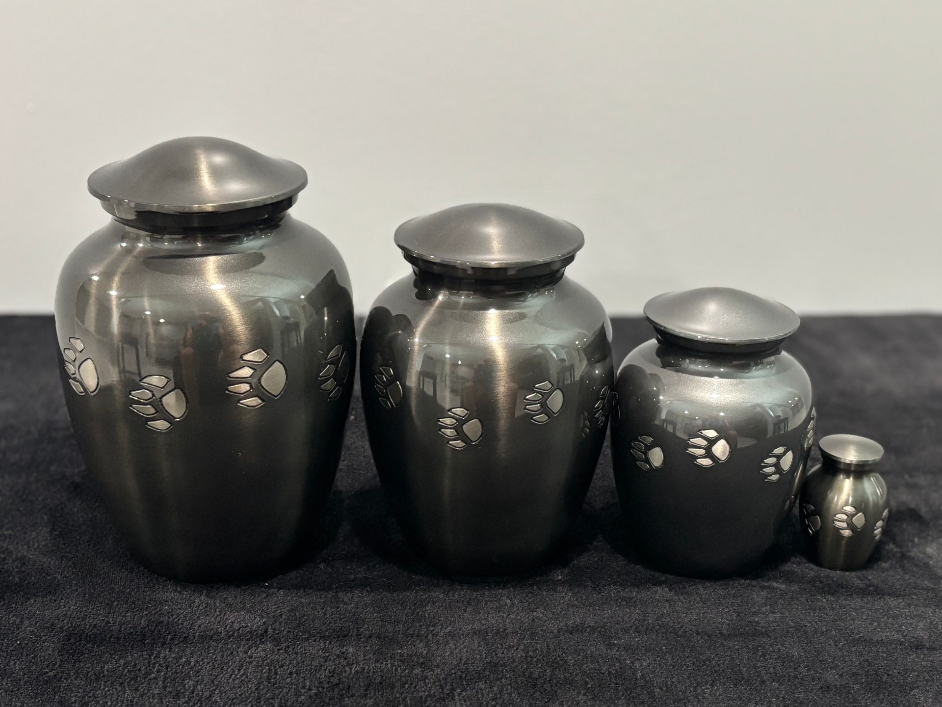 Brass Slate Pawprint Vase - XS, S, M, L, XL