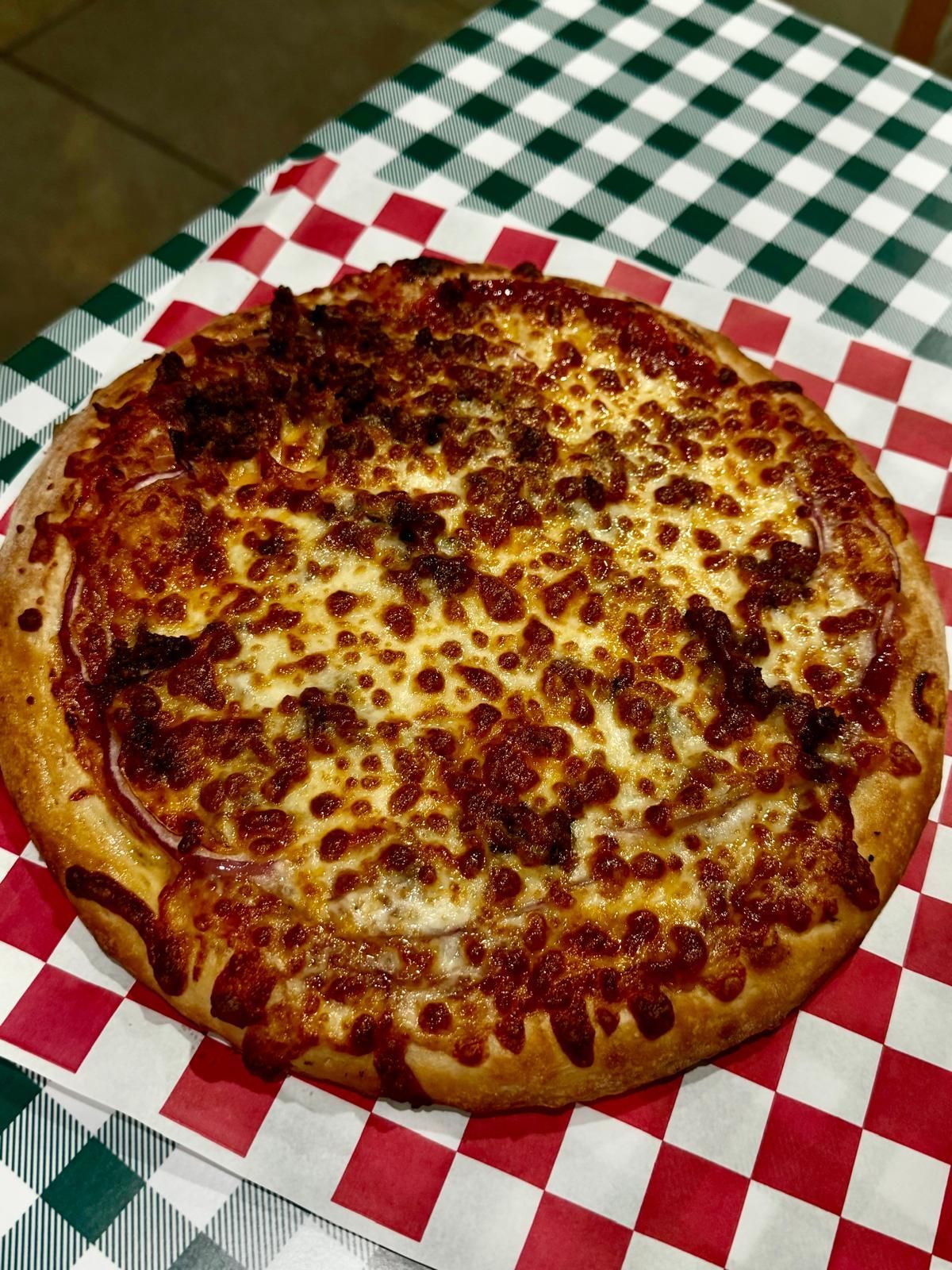 Rialto Pizza lunch special: Chicken wings, fries, and soda for $13.99, Monday 11 AM-3 PM.