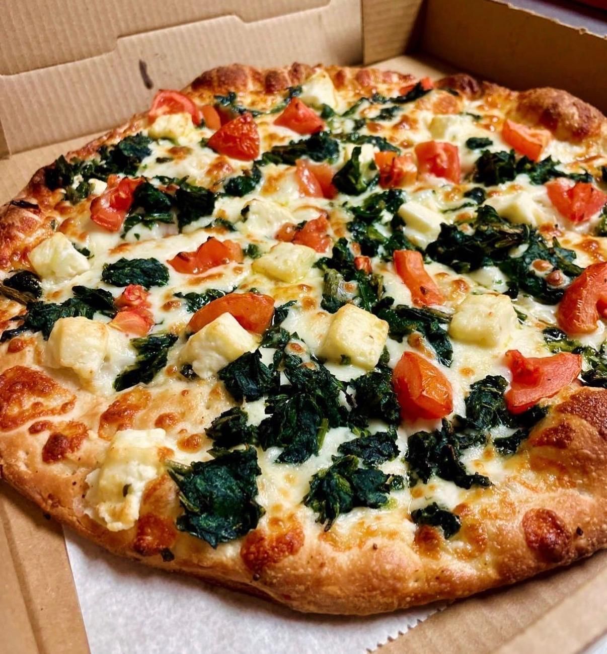 Rialto Pizza lunch special: Chicken wings, fries, and soda for $13.99, Monday 11 AM-3 PM.