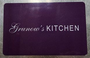 Logo for Grunow's Kitchen in Yorktown, VA, a dedicated gluten and nut-free facility established in 2014.