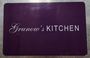 Grunow's Kitchen logo: Black and white circular design. Text: "Dedicated Gluten & Nut Free."