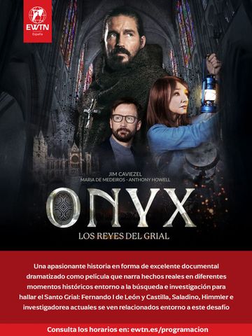 Hombre de traje con teléfono, dentro del cartel de 