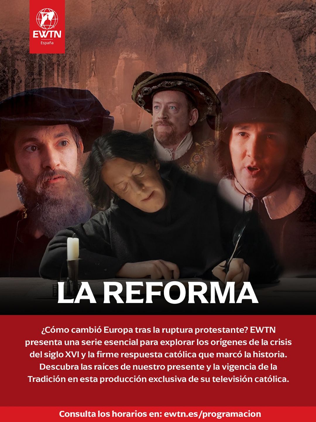 Hombre de traje con teléfono, dentro del cartel de 
