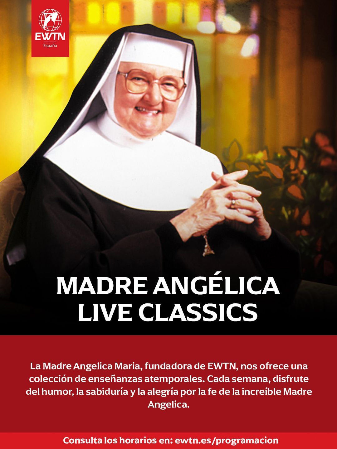 Hombre de traje con teléfono, dentro del cartel de