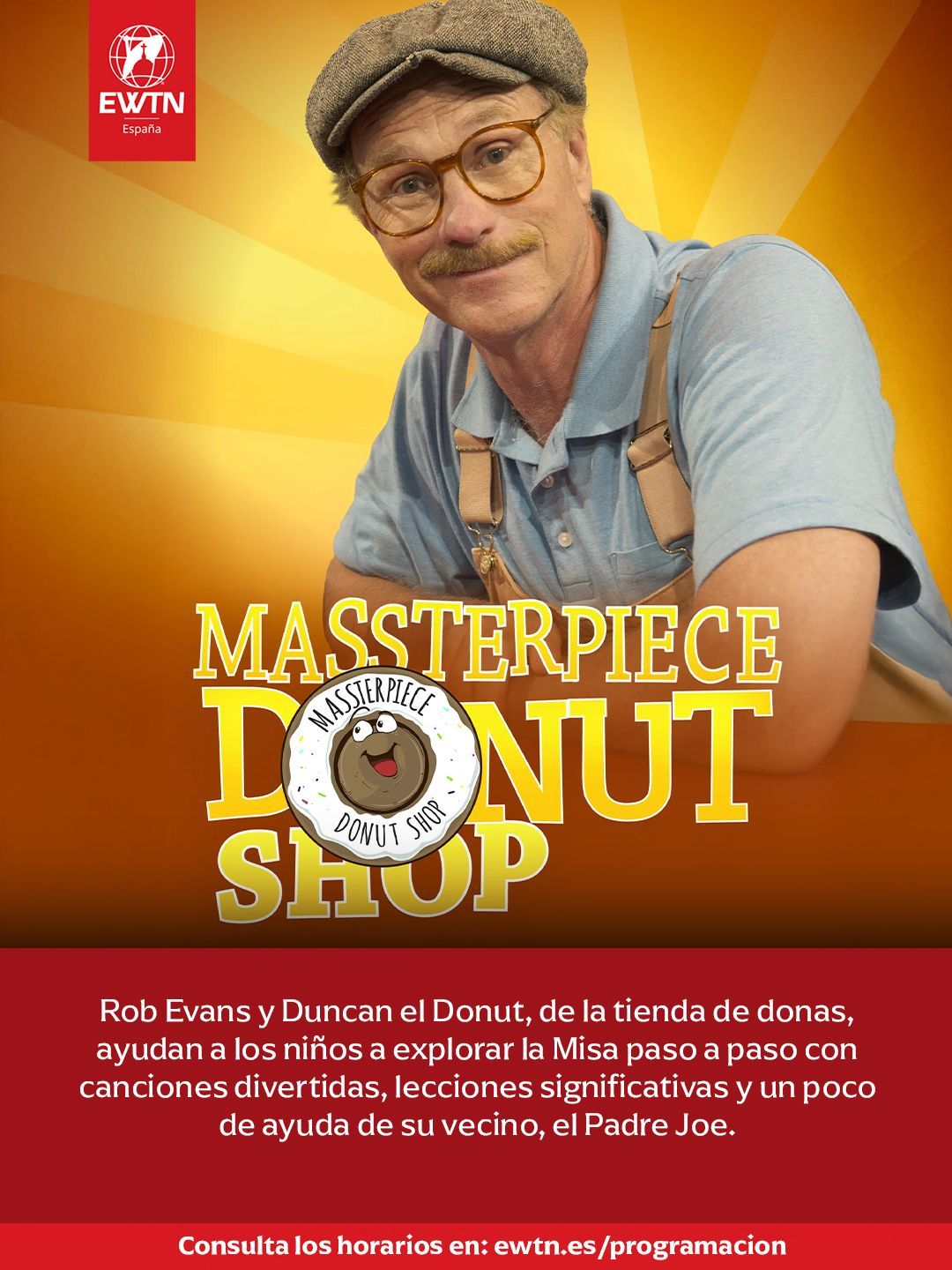 Promotional poster: Woman in white head covering, smiling. Title: