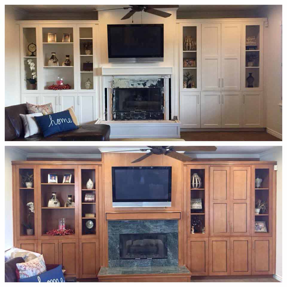 Before and After Painting - Painted Cabinets in Sandy, UT