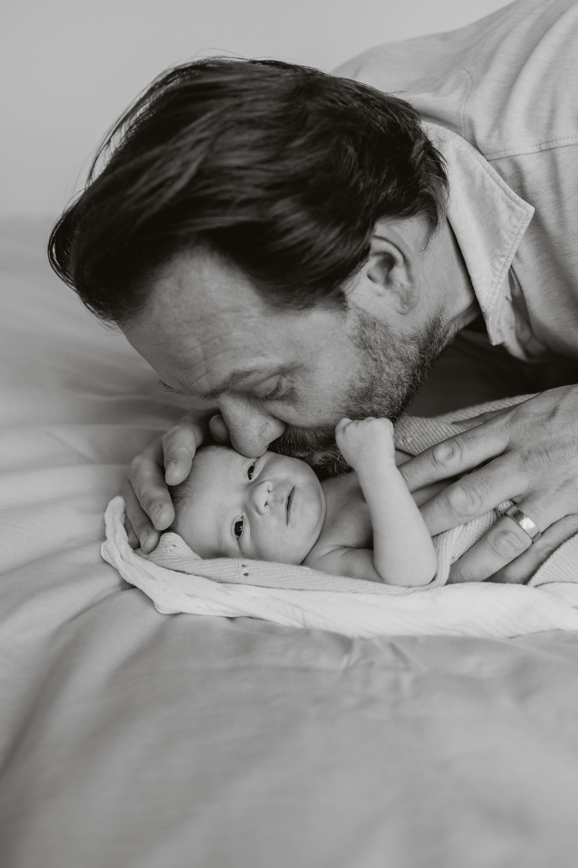 Newbornshoot lifestyle vader dochter