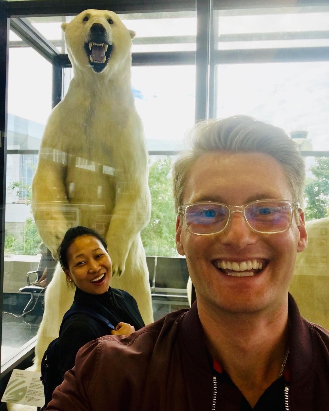 Xander Clemens with Resu Shang in Anchorage, Alaska