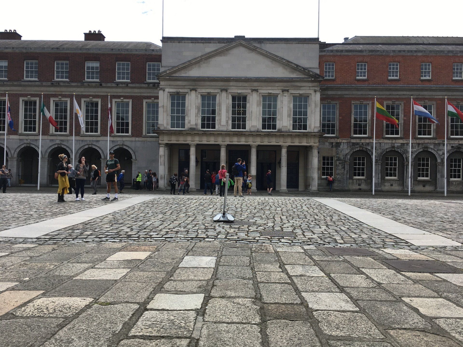 Courtyard in Dublin, Ireland where the Daily Xander Podcast was filmed