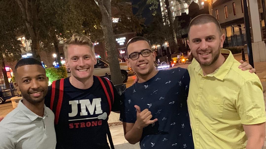 Desmond Garcia with Xander Clemens in Orlando, Florida