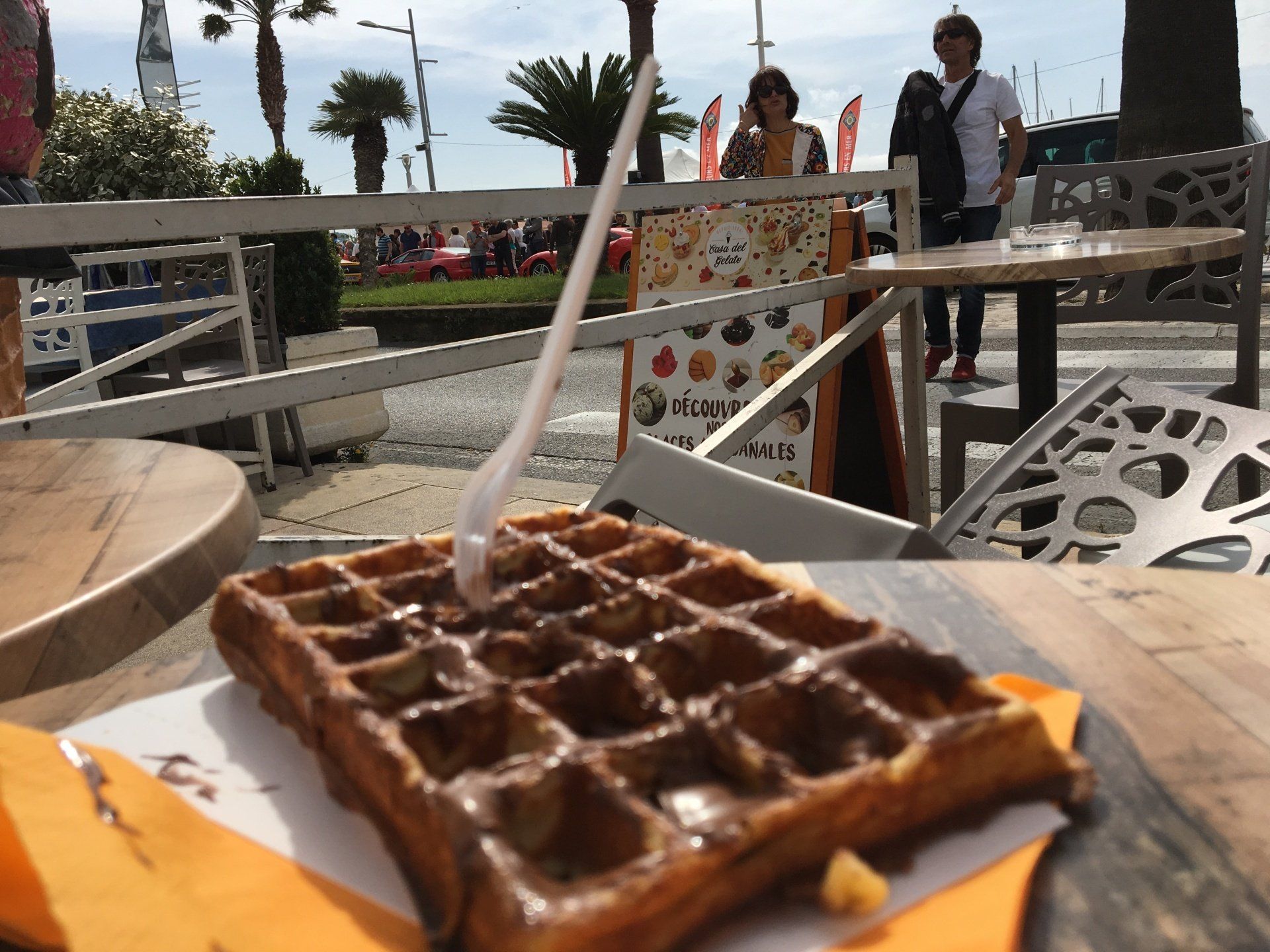 Nutella waffle in Bandal, France