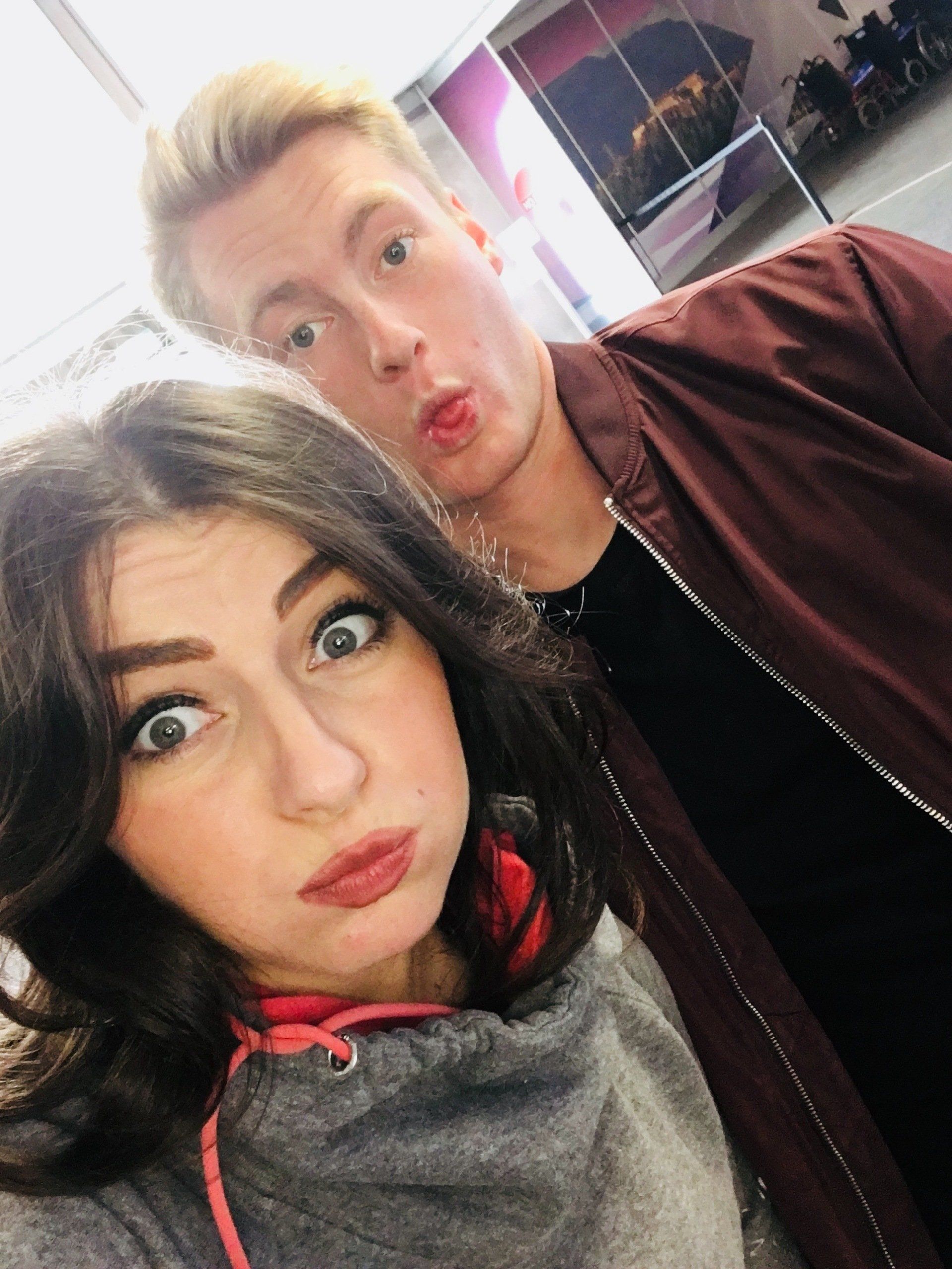 Xander Clemens with Daniela Dume in Greenock, Scotland