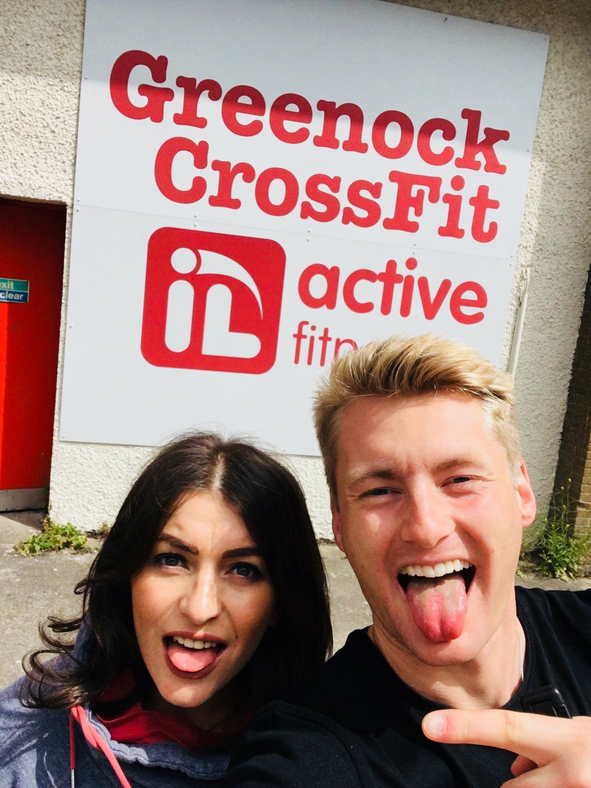 Xander Clemens with Daniela Dume in Greenock, Scotland