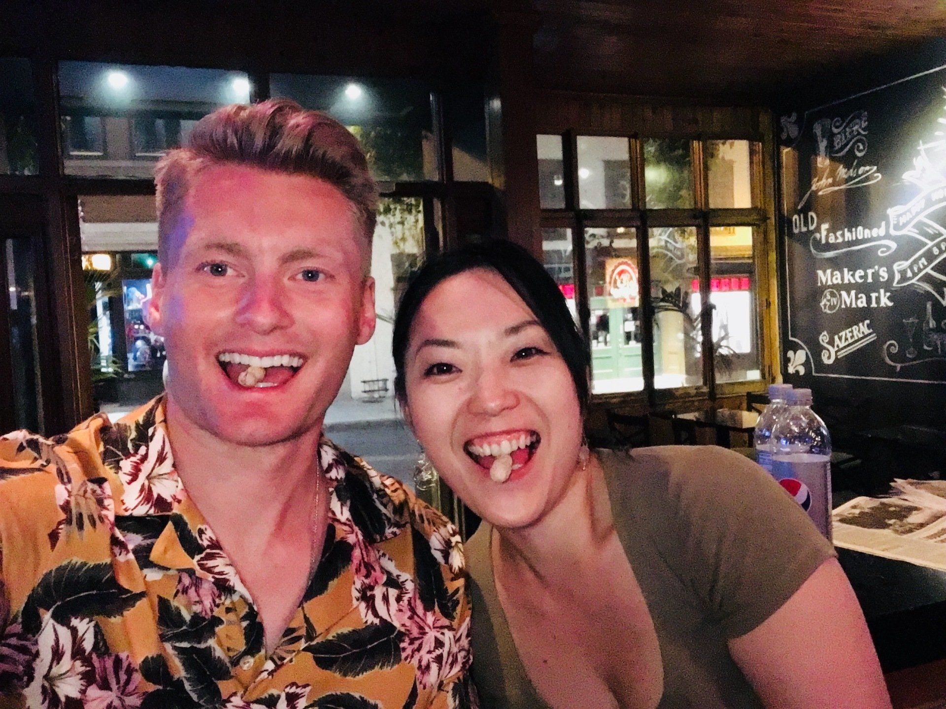 Xander Clemens with Reiko Mitani in St. John's, Canada