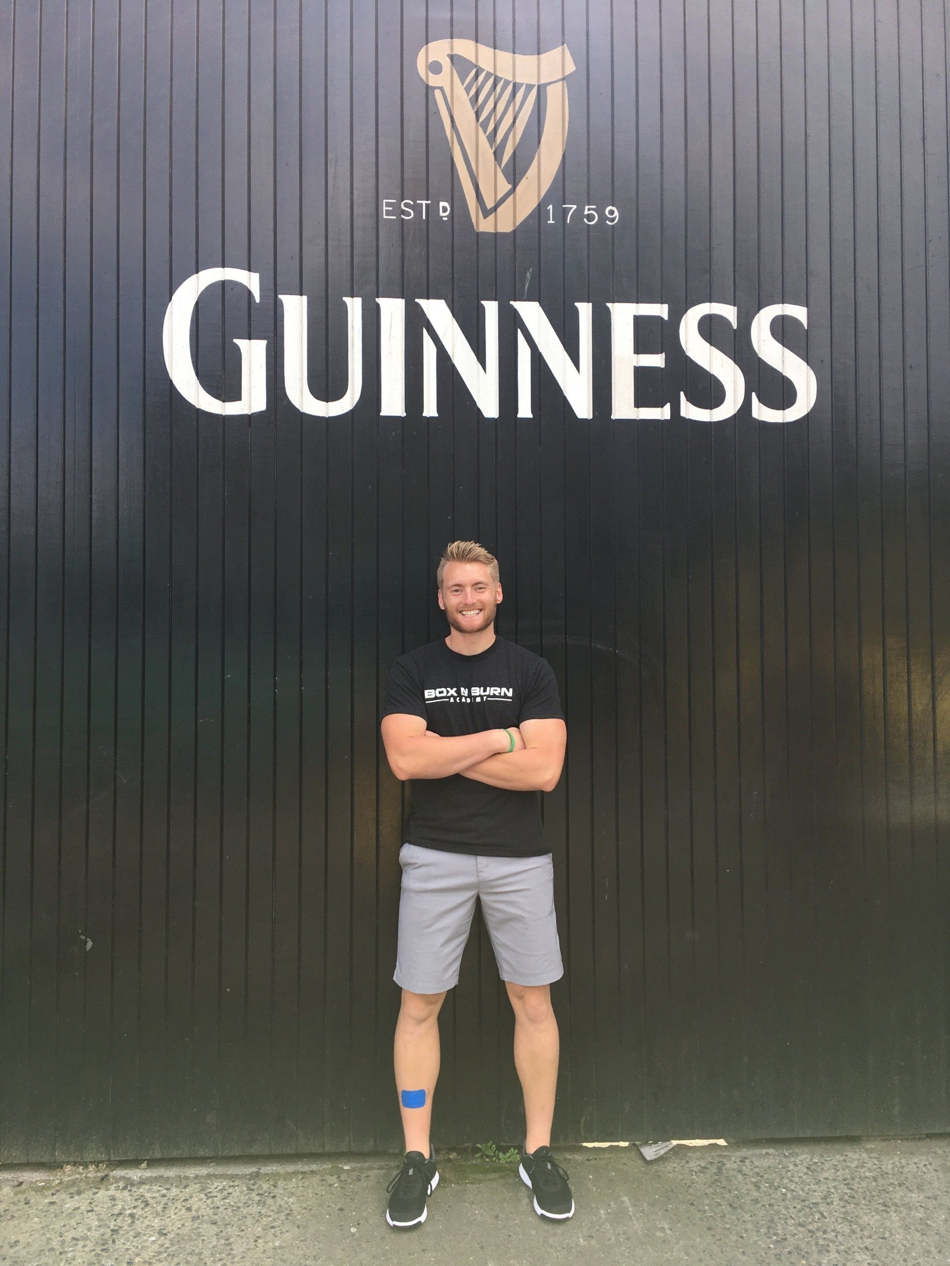 Xander Clemens is at the Guinness brewing factory in Dublin, Ireland