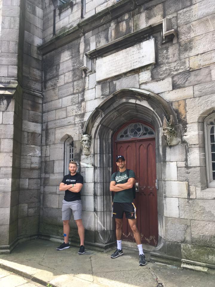Xander Clemens is in Dublin, Ireland next to William Maisey