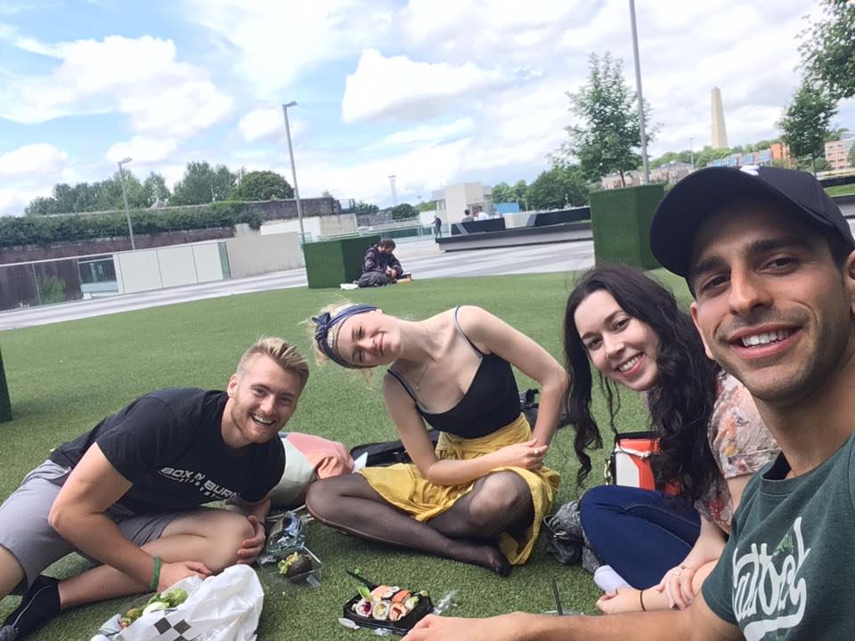 Xander Clemens is in Dublin, Ireland with William Maisey, Anna Fischer and Shannon