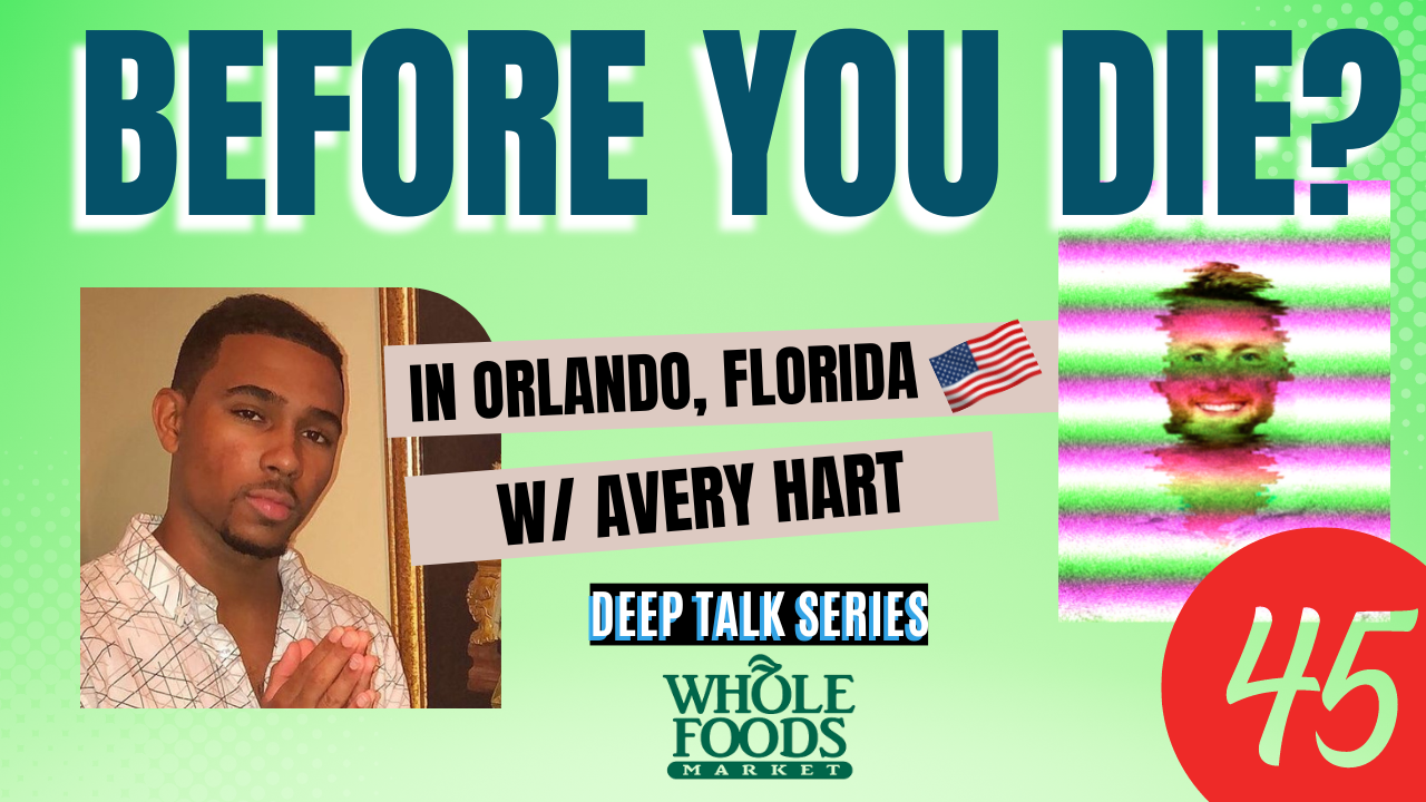 Xander Clemens is in Orlando, Florida with Avery Hart at Whole Foods and the deep talk series