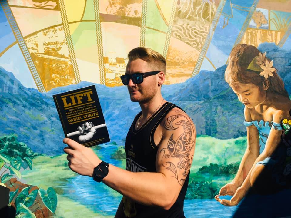 Xander Clemens is in Wailuku, Hawaiiο»Ώ reading the book Lift by Daniel Kunitz