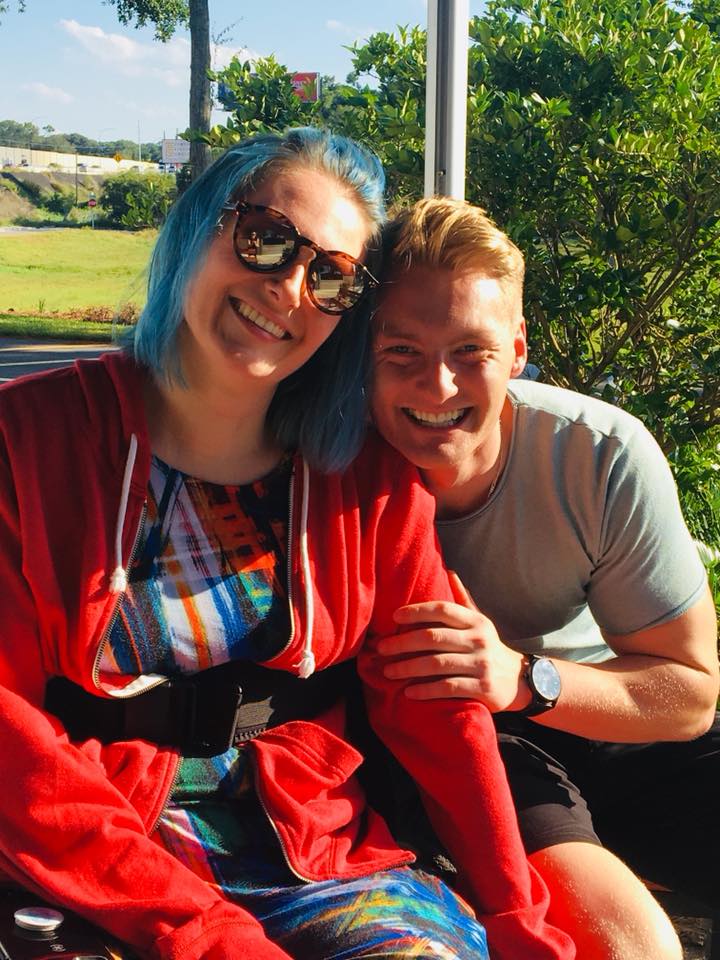 Xander Clemens is with Lauren Shevchek at the Center of Recovery and Exercise in Altamonte Springs, Florida