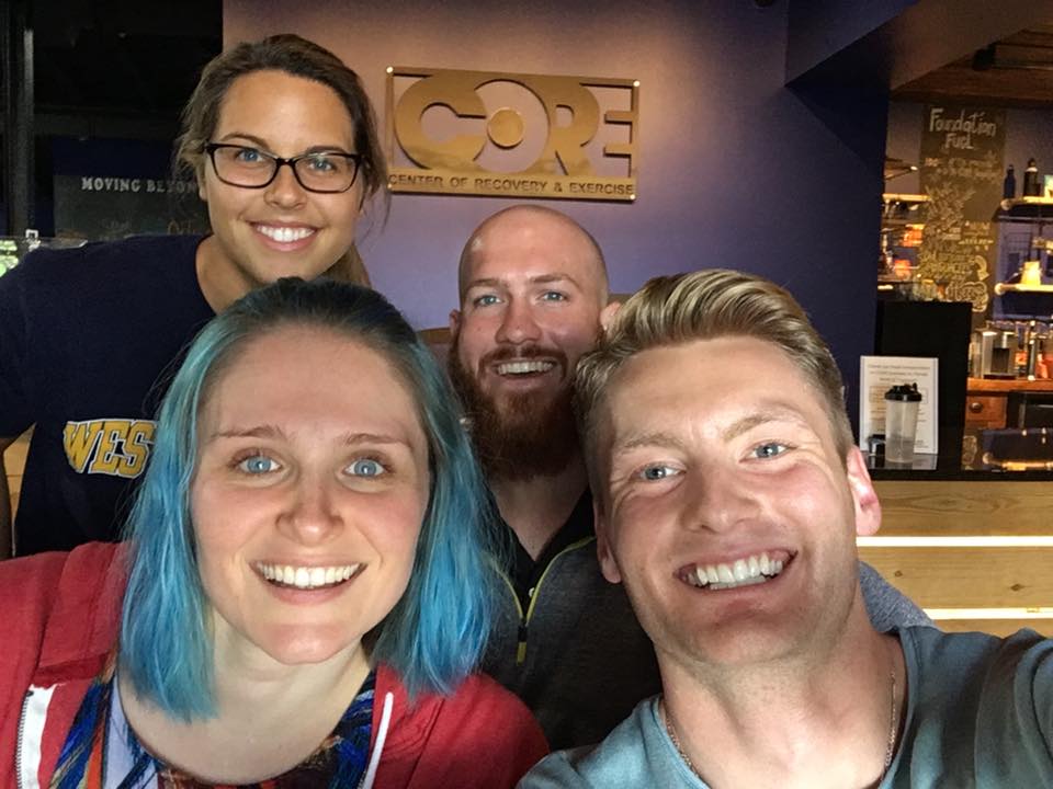 Xander Clemens is with Lauren Shevchek at the Center of Recovery and Exercise in Altamonte Springs, Florida