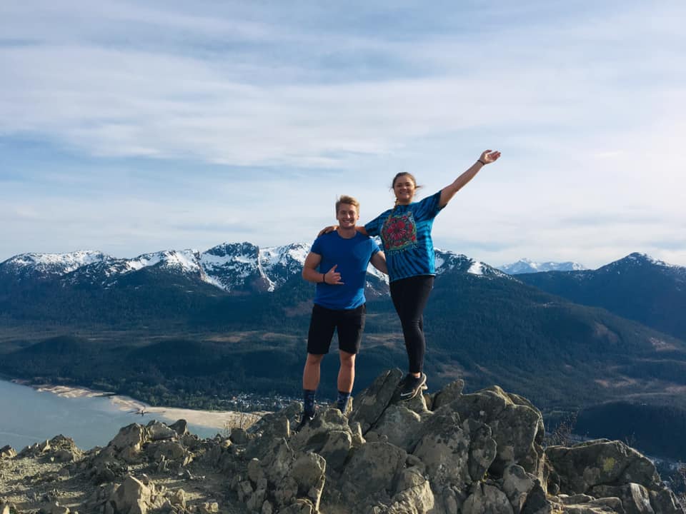 Xander Clemens with Emily Beam in Juneau, Alaska
