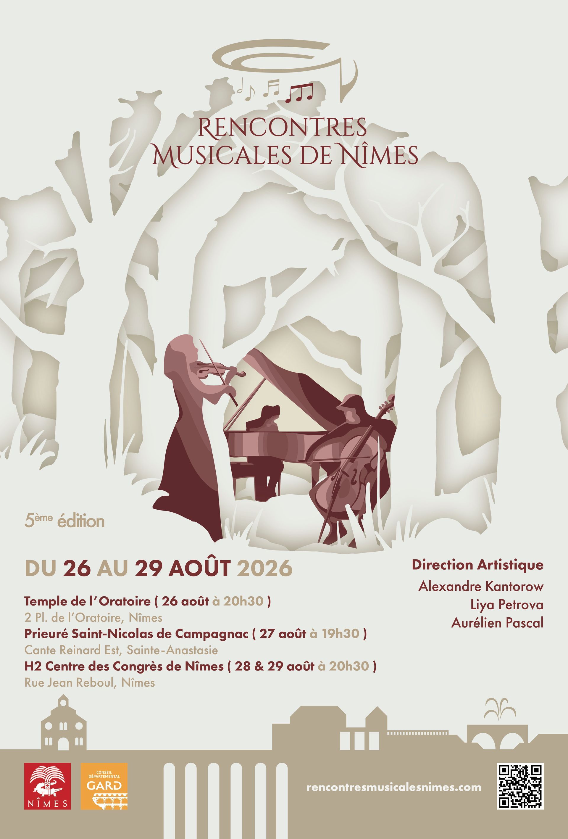 Affiche Rencontres Musicales de Nîmes 2025