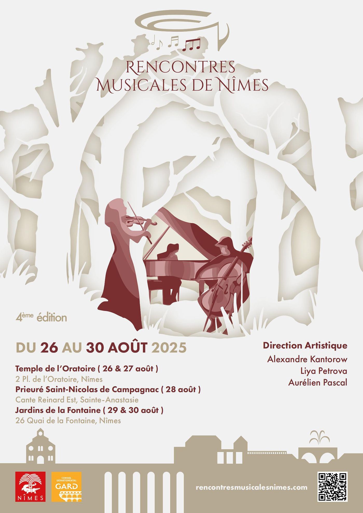 Affiche Rencontres Musicales de Nîmes 2025