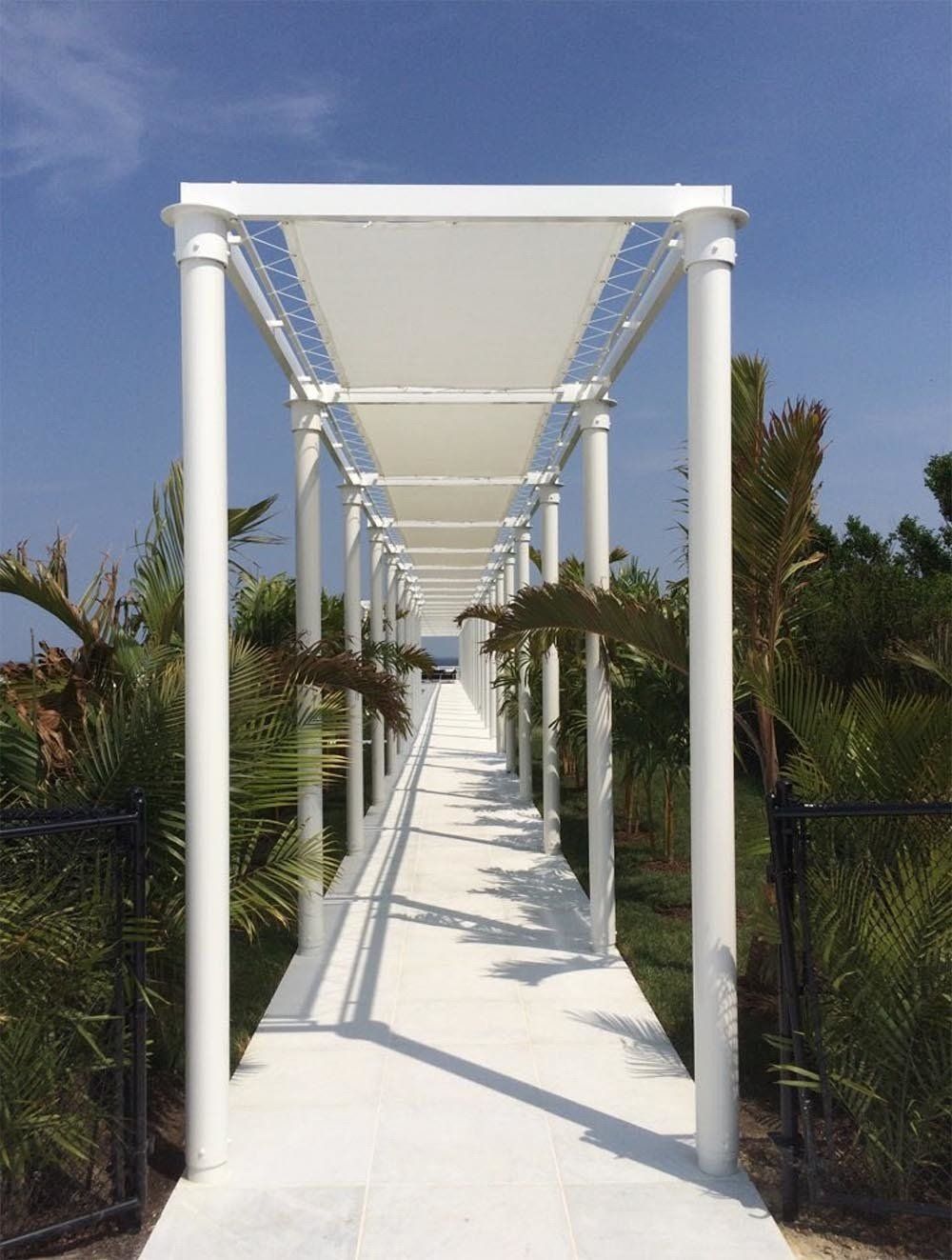 Center View of Custom Pergola — Brick, NJ — DUNE Awning Fabrication