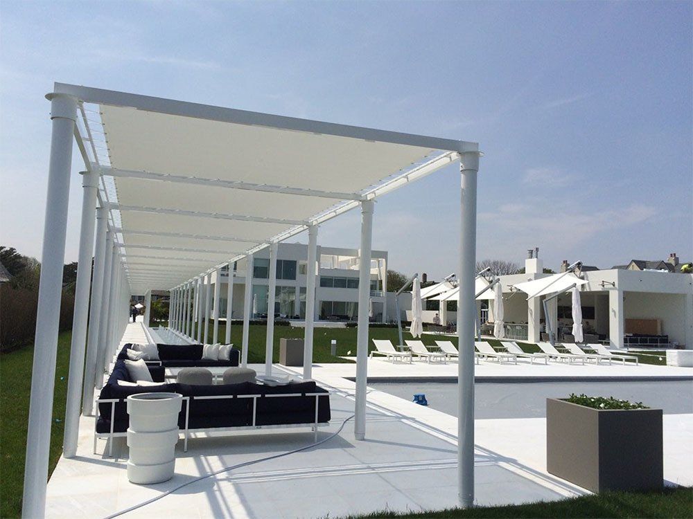 White Custom Porch — Brick, NJ — DUNE Awning Fabrication